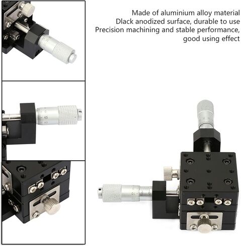 SEMY40-AC Micrometer Manual Sliding Table Linear Step Trimming Platform Cross Rollers 40 x 40 x 40 mm in Kuwait