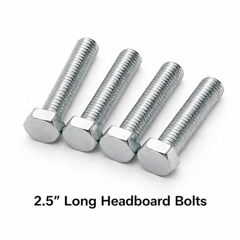 STL Beds Through-Hole Headboard & Footboard Bolt Kit Connector – 2.5" and 4" Bed Rail Hardware for Wood or Metal Beds in Saudi Arabia