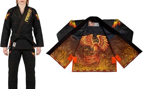 Raven Fightwear Women's The Phoenix Brazilian Jiu Jitsu Uniform Premium BJJ Gi in Saudi Arabia