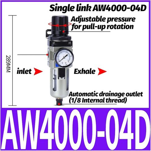 Pneumatic Filter Regulator Air Handling Pneumatic Valve Pressure Reducing Valves AW2000 AW3000 AW4000 AW5000(AW4000-04D) in Saudi Arabia