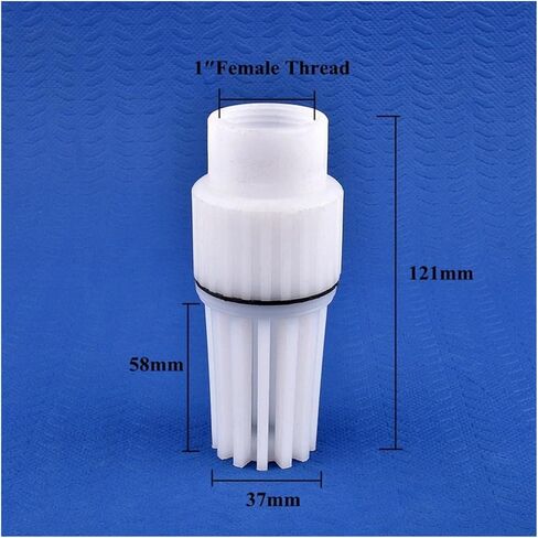 1~10pcs Plastic Bottom Valve 3/4″ 1″Male/Female Thread Filter Flower Blue Head Threaded Check Water Pump Fittings(1 Female Thread,5pcs) in Saudi Arabia