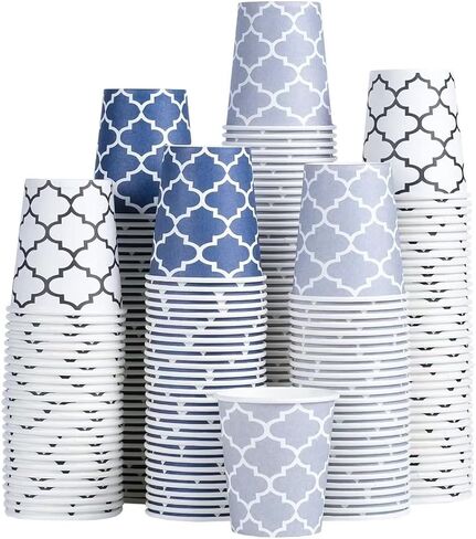 [300 عبوة] أكواب ورقية بوزن 3 أونصة، أكواب صغيرة لغسول الفم بوزن 3 أونصة، أكواب حمام صغيرة للاستعمال مرة واحدة، أكواب ورقية بوزن 3 أونصة للحمام، والسوبر ماركت، وحفلات أعياد الميلاد، والسفر، والأحداث، والنزهات، والشواء in Kuwait