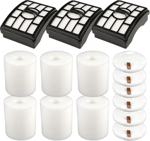 (9 عبوات) 3 HEPA + 6 فلاتر إسفنجية بديلة لـ Shark NV500، NV501، NV502، NV503، NV505، NV510، NV520، NV552، UV560 NV642، ZU780، ZU782، ZU785 Rotator Pro Lift-Away، XFF500 XHF500، فلتر مكنسة كهربائية in Kuwait