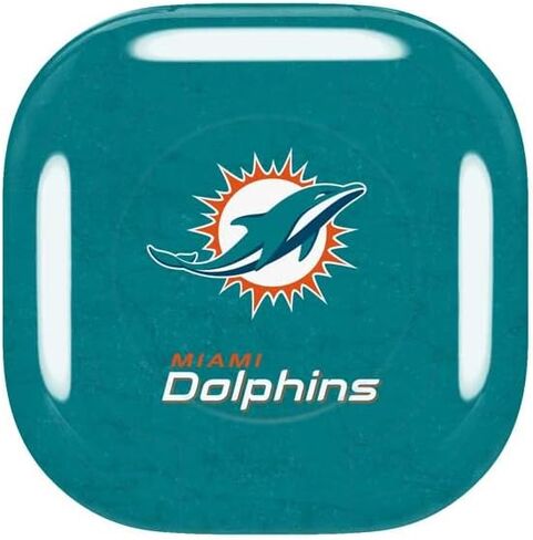 Skinit Decal Audio Skin Compatible with Samsung Galaxy Buds Pro - Officially Licensed NFL Miami Dolphins Distressed- Aqua Design in Saudi Arabia
