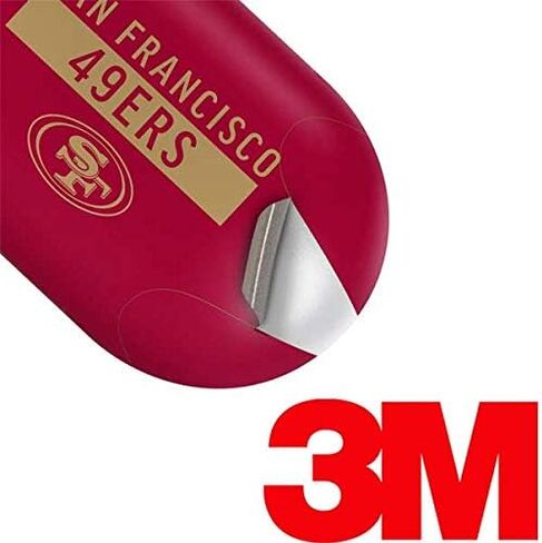 ملصق صوتي من Skinit متوافق مع Samsung Galaxy Buds+ - تصميم سلسلة الأداء الأحمر NFL San Francisco 49ers المرخص رسميًا in Saudi Arabia
