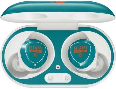 Skinit Decal Audio Skin Compatible with Samsung Galaxy Buds+ - Officially Licensed NFL Miami Dolphins Teal Performance Series Design in Saudi Arabia