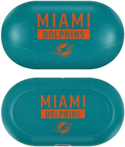 Skinit Decal Audio Skin Compatible with Samsung Galaxy Buds+ - Officially Licensed NFL Miami Dolphins Teal Performance Series Design in Saudi Arabia