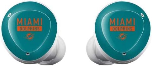 Skinit Decal Audio Skin Compatible with Samsung Galaxy Buds+ - Officially Licensed NFL Miami Dolphins Teal Performance Series Design in Saudi Arabia