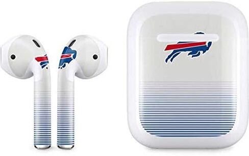 Skinit Decal Audio Skin Compatible with Apple AirPods - Officially Licensed NFL Buffalo Bills Double Vision Design in Saudi Arabia