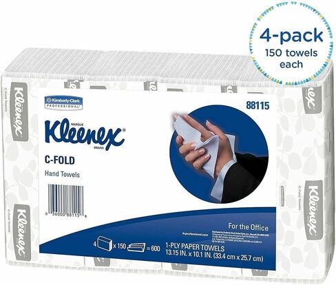 Kleenex® Professional™ Embossed Hand Towels, 150 Towels Per Sleeve, Pack Of 4 Sleeves in Kuwait
