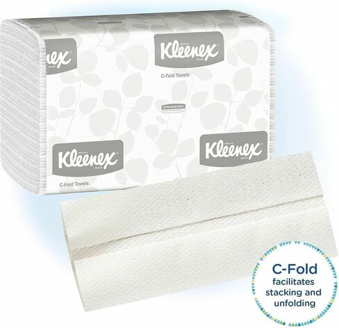 Kleenex® Professional™ Embossed Hand Towels, 150 Towels Per Sleeve, Pack Of 4 Sleeves in Kuwait