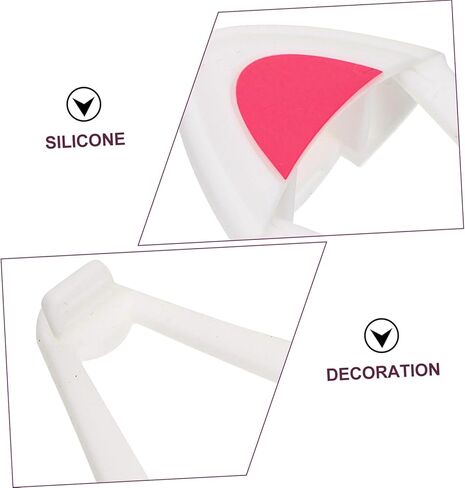 DOITOOL 1pair Adorable Cat Ear Headset Adornments Flexible Easy to Install Headphone Decorations Fit for Various Headsets Great for Friends Cat Cartoon Ear Decors for Headphones in Saudi Arabia