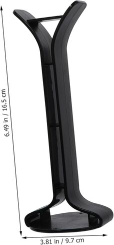 DOITOOL 1pc Headphone Stand Compact Headset Holder Rack for Desk Material Non- Base Storage for Gaming and Office Headphones Black Finish in Saudi Arabia