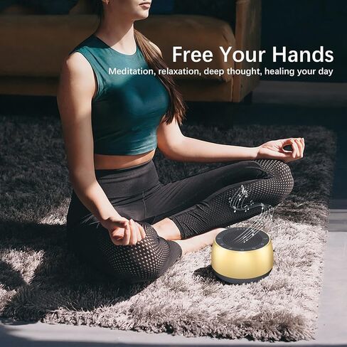 وعاء الغناء التبتي الإلكتروني المحمول القابل لإعادة الشحن، 4 ترددات شفاء (256-510 هرتز)، مؤقت، وعاء الصوت والتأمل لليوجا، الذهن، شفاء الشاكرا وتخفيف التوتر للنساء in Kuwait