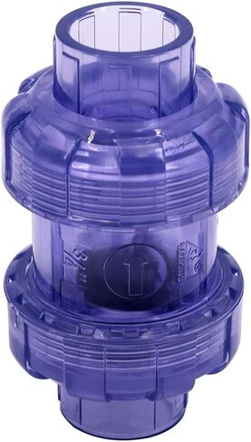 YADIAN 3/4 inch Check Valves, UPVC True Union Swing (No Spring) Check Valves 3/4’’, Slip Swing Full Port Utility Check Valve, SCH80 Socket Pool Ball Check Valve for Backflow Prevention in Kuwait