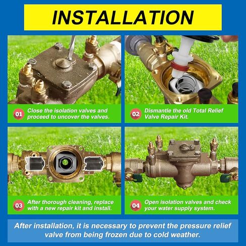 طقم إصلاح إجمالي 0887298 متوافق مع LF009، 009 صمامات 1/4-1/2 بوصة مجموعة منطقة الضغط المنخفض. تتضمن مجموعات الفحص الأولى والثانية، التجنيب، المقعد، الزنبرك، الجذع والحلقة الدائرية. in Kuwait