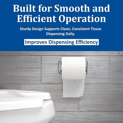 San Jamar - SJMR200XC R200XC Stainless Steel Standard Roll Locking Toilet Tissue Dispenser Chrome, 1 Count (Pack of 1) in Kuwait