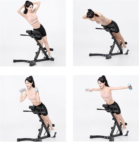 Roman Chair,Hyper Extension Back Machine,Adjustable Weight Bench,Back Exercise Equipment,Foldable Workout Bench For Home Gym,Reverse Hyperextension Machine For Strength Exercise in Saudi Arabia