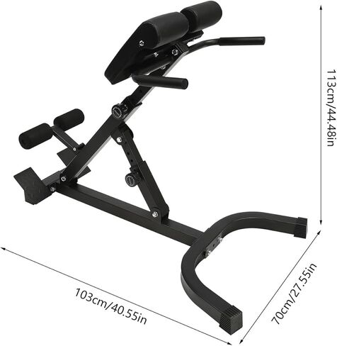 Roman Chair,Hyper Extension Back Machine,Adjustable Weight Bench,Back Exercise Equipment,Foldable Workout Bench For Home Gym,Reverse Hyperextension Machine For Strength Exercise in Saudi Arabia