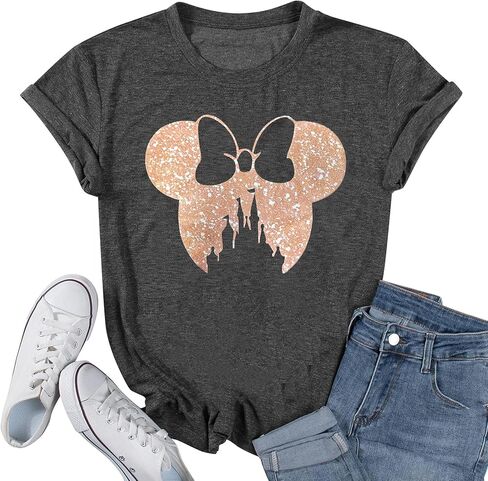 Magic Shirts for Women Cute Castle Graphic Vacation Tops in Saudi Arabia
