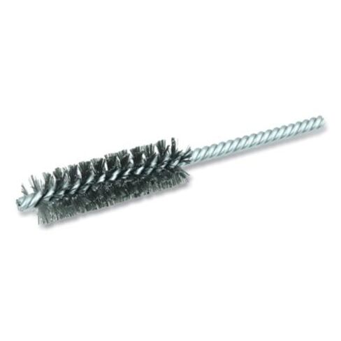 Weiler 21247 Power Tube Brush, Double Stem/Double Spiral, 3/4", 0.08" Steel Wire Fill, 2-1/2" Length, Made in The USA (Pack of 10) in Kuwait