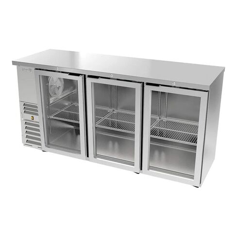 Asber ABBC-24-72 72" W, Refrigerated Slim Line Back Bar Cooler, Three Section in Saudi Arabia