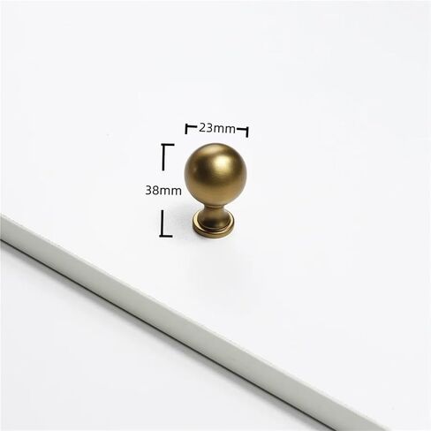 مقابض الأثاث الصلبة خزانة مستديرة خزانة مضمد درج خزانة مقبض الباب تسحب 1 قطعة (5-الشاي الذهب) in Kuwait