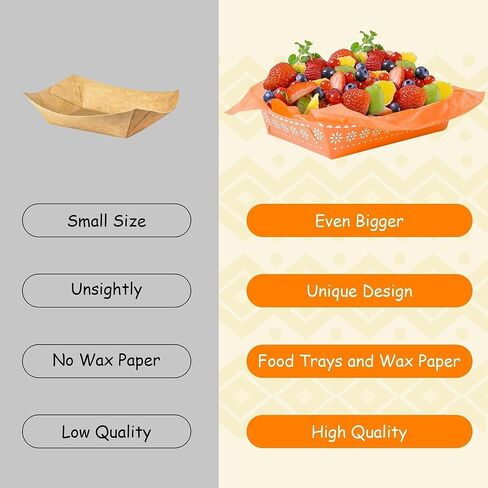 Cinco De Mayo Food Trays - 120P Mexican Taco Nights Fiesta Party Wax Paper Deli Trays Nacho Popcorn Grease Proof Container Unassembled Disposable Taco Carnival Birthday Party Food Container in Kuwait