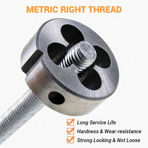 1 قطعة M13x1.5mm قالب دائري ملولب ناعم، آلة سبائك الصلب متري ملولب ناعم لليد اليمنى قالب مستدير لقالب الخيوط إصلاح قطع المسمار أداة ثابتة in Saudi Arabia