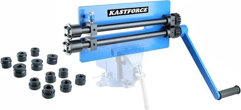 KF5022 Metal Bead Roller with 7 Sets of Dies 12 inch (310mm) Throat 18 Gauge (1.2mm) Sheet Metal Rotary Forming Machine 22mm (0.866") shaft in Kuwait