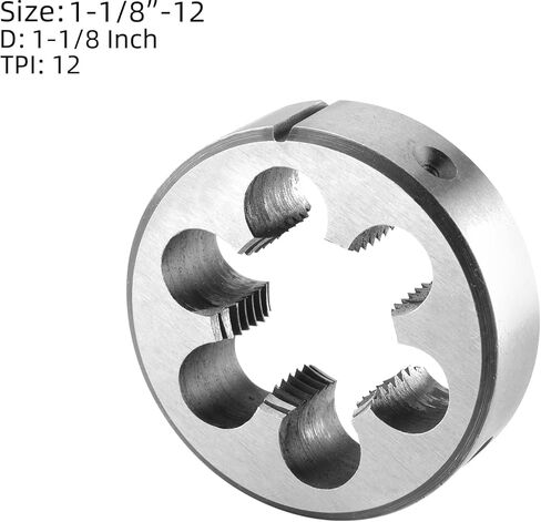 Burkit 1 1/8"-12 مجموعة الصنبور والقالب UNF، 1-1/8 x 12 آلة UNF الصنبور والقالب الدائري باليد اليمنى in Saudi Arabia