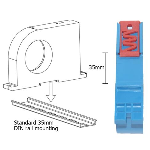 1PCS AC Hall Current Transmitter AC0-5A-500A Current 4-20mA 0-20mA 0-5V 10V RS485 Output Perforate Current Sensor(Output RS485,AC0-30A_Hole 20MM_12VDC) in Saudi Arabia
