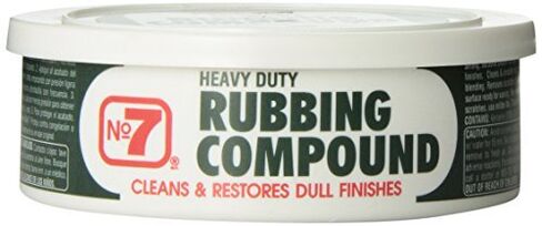 No.7 Aluminum Oxide Fine Grit 60 Rubbing Compound, Gray, Compatible with Metal, Glass, Wood, Stone, Plastic, Composite, 10 oz, 5x25x1.8 inches in Saudi Arabia