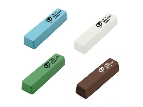 مجموعة TechDiamondTools مكونة من 4 مركبات تلميع من أكسيد الألومنيوم مجموعة قوالب تلميع TechDiamondTools لمعالجة وتلميع وقطع وإزالة الخدوش على الألومنيوم والنحاس والفولاذ المقاوم للصدأ والبلاستيك in Kuwait