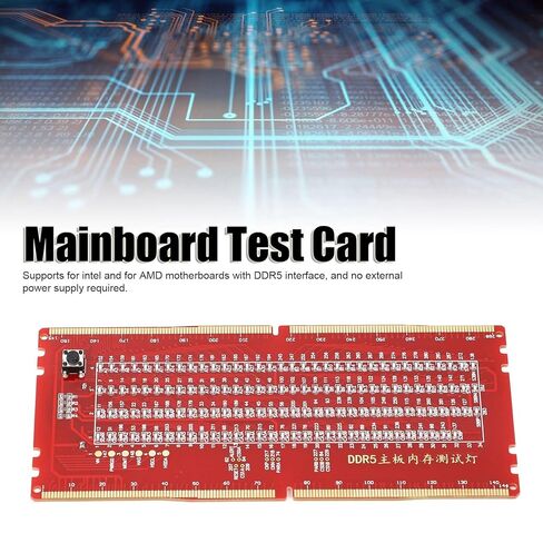 Qiilu DDR5 Desktop Mainboard Test Card Memory Slot Tester Board with LED Light for Maintenance High Performance in Saudi Arabia