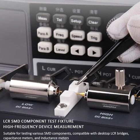 SMD Digital Bridge Test Fixture, High Precision Capacitance Test Fixture, Frequency Range DC-30MHz,for 0201-1812 SMD Component, Benchtop LCR Meter in Saudi Arabia