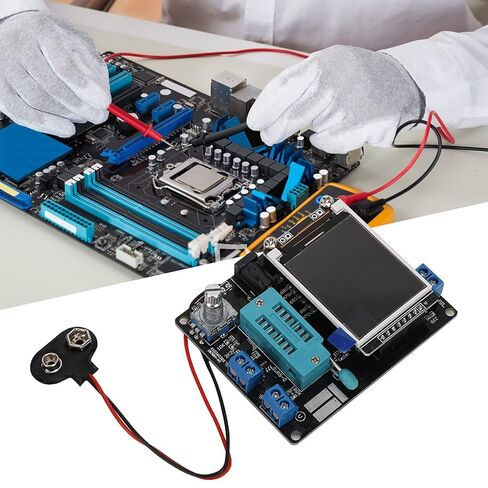 Acouto Versatile Transistor Tester Diode Meter with Color Display for Accurate Component Measurement and Analysis in Saudi Arabia