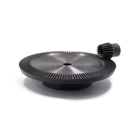 1 Set 1:3 Bevel Gear 1 Modulus 18 Teeth：54 Teeth 1.5M 18T to 54T 90 Degree Drive Commutation 45# Steel Gears in Kuwait