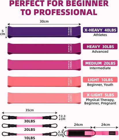 Resistance Bands Set – Resistance Band and Adjustable Ankle Exercise Bands with Cuffs Great Equipment for Training in Kuwait