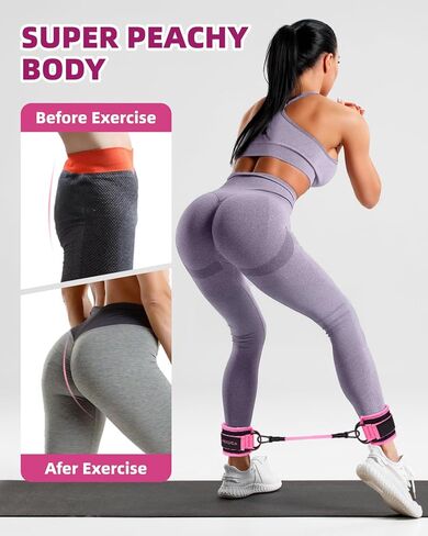 Resistance Bands Set – Resistance Band and Adjustable Ankle Exercise Bands with Cuffs Great Equipment for Training in Kuwait