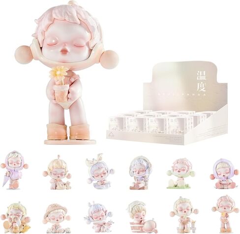 POP MART Skullpanda Warmth Series, Skullpanda Blind Box Figures, Random Design Action Figures Collectible Toys Home Decorations, Single Box in Kuwait