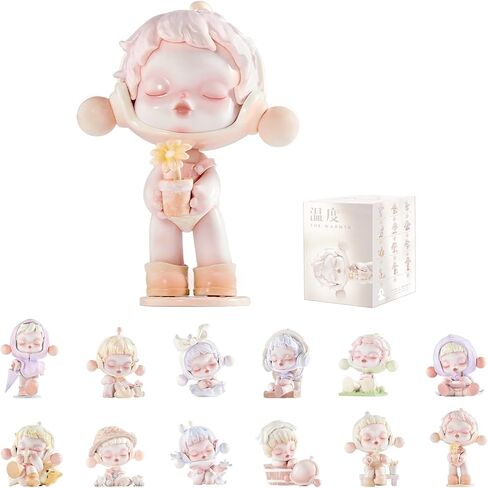 POP MART Skullpanda Warmth Series, Skullpanda Blind Box Figures, Random Design Action Figures Collectible Toys Home Decorations, Single Box in Kuwait