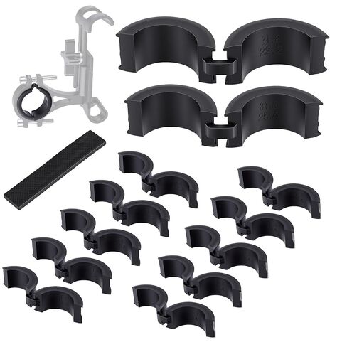 HOMEE 12 حزمة حشية مطاطية لمقود الدراجة مع حشية مطاطية واحدة، تناسب 22.2/25.4 إلى 31.8 مم، راحة ممتصة للصدمات غير قابلة للانزلاق للدراجات الجبلية، دراجات الطريق، الدراجات النارية، الدراجة الإلكترونية in Kuwait