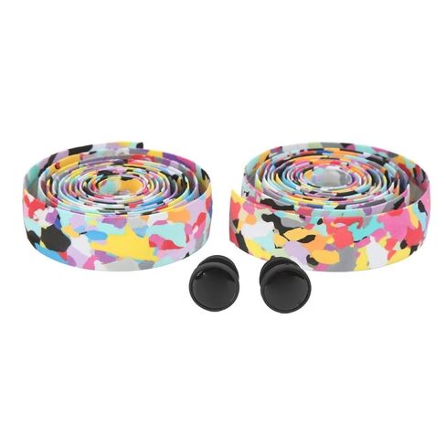 Tape with End Plugs – Soft EVA Shock-Absorbing Bicycle Bar Tape for Road, Mountain & BMX Bikes, Comfortable Grip Wrap (Colorful, 2150x30mm)‌ in Kuwait