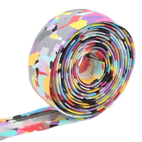 Tape with End Plugs – Soft EVA Shock-Absorbing Bicycle Bar Tape for Road, Mountain & BMX Bikes, Comfortable Grip Wrap (Colorful, 2150x30mm)‌ in Kuwait