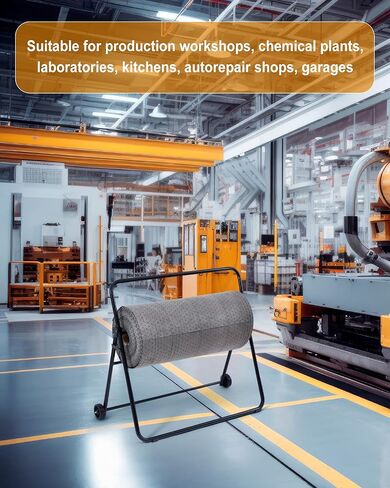 حامل بكرة حصيرة متنقل قابل للتعديل من بلولو مع عجلات وسادات ماصة للزيت، حامل حصيرة محمول، ملحقات عربة المرافق لمصنع مرآب ورشة العمل، سهل الحركة (نمط قابل للتعديل) in Kuwait