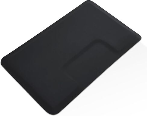 سجادة أرضية صالون الحلاقة مقاس 3 × 5 أقدام من BarberPub مضادة للتعب، سجادة أرضية كرسي الحلاقة لمصفف الشعر مستطيلة بسمك 1/2 بوصة 0040 أسود in Kuwait