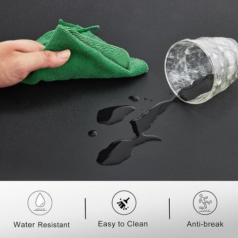 سجادة أرضية صالون الحلاقة مقاس 3 × 5 أقدام من BarberPub مضادة للتعب، سجادة أرضية كرسي الحلاقة لمصفف الشعر مستطيلة بسمك 1/2 بوصة 0040 أسود in Kuwait