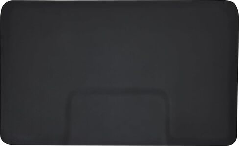 سجادة أرضية صالون الحلاقة مقاس 3 × 5 أقدام من BarberPub مضادة للتعب، سجادة أرضية كرسي الحلاقة لمصفف الشعر مستطيلة بسمك 1/2 بوصة 0040 أسود in Kuwait