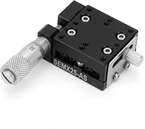 المراحل الخطية SEMX25-AS X، العلامة التجارية الجديدة والتصنيع، مصنوعة من سبائك الألومنيوم، تستخدم على نطاق واسع في الآلات، معدات الاختبار، البصريات، حجم الطاولة 25 * 25 مم، تحميل 9.8N، in Saudi Arabia